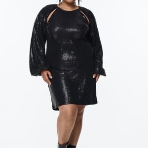 H&M short sequins cut out dress, NWT XL